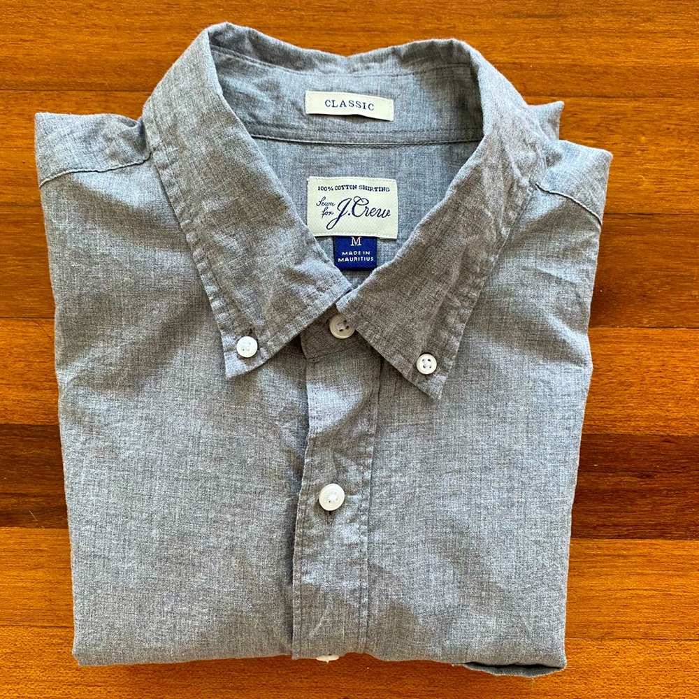 J.Crew Men’s Classic Fit Grey Shirt